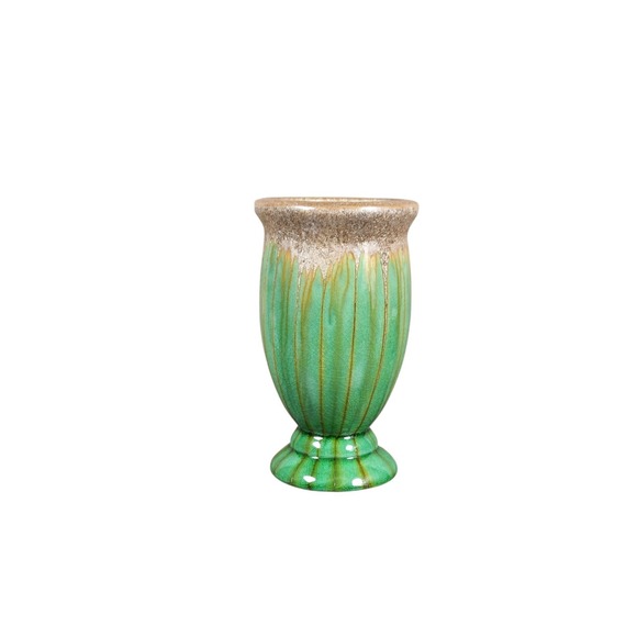Unmarked Other - Two Tone River Crackle Glaze Porcelain Vase